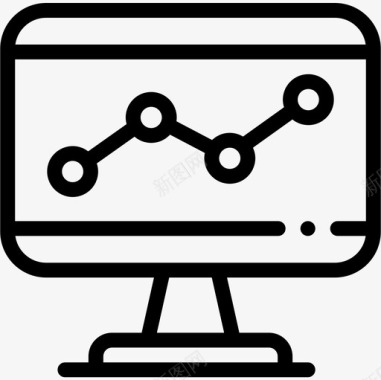 分析数据库和服务器12线性图标图标