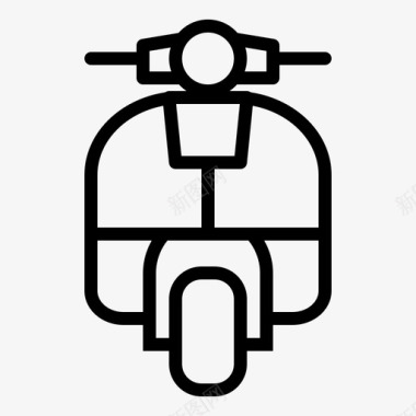 汽车自行车摩托车图标图标