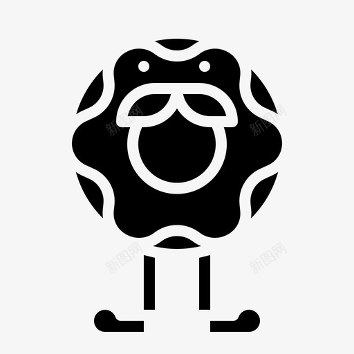 甜甜圈甜点食物图标svg_新图网 https://ixintu.com 固体 甜点 甜甜圈 面包房 食物