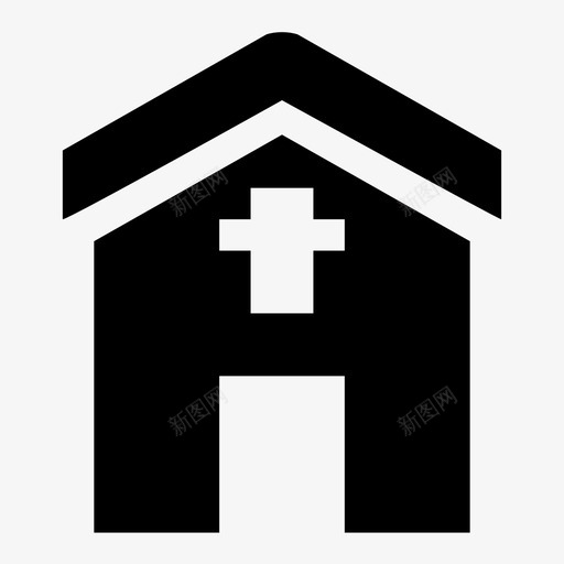 教堂圣地耶稣图标svg_新图网 https://ixintu.com 响应 图标 圣地 建筑 教堂 用户界面 礼拜 神圣 耶稣
