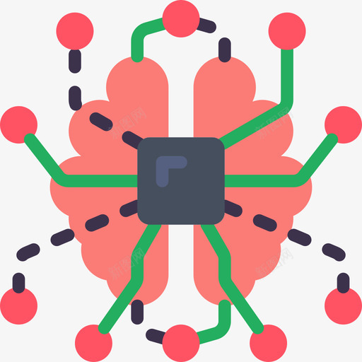 人工智能分析35扁平图标svg_新图网 https://ixintu.com 人工智能 分析 扁平
