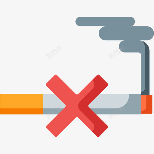 戒烟禁烟图标svg_新图网 https://ixintu.com 戒烟 禁烟