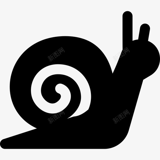 蜗牛野生动物6填充图标svg_新图网 https://ixintu.com 填充 蜗牛 野生动物