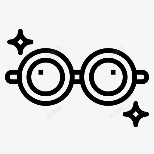 太阳镜眼镜时尚图标svg_新图网 https://ixintu.com 和平 太阳镜 嬉皮士 时尚 眼镜
