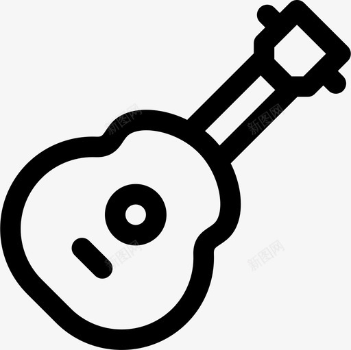 吉他派对庆祝11直线图标svg_新图网 https://ixintu.com 吉他 庆祝 派对 直线