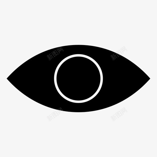 眼睛身体部位人体图标svg_新图网 https://ixintu.com 人体 眼睛 视野 身体 部位