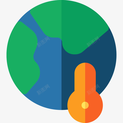温度计可持续能源33扁平图标svg_新图网 https://ixintu.com 扁平 持续 温度计 能源
