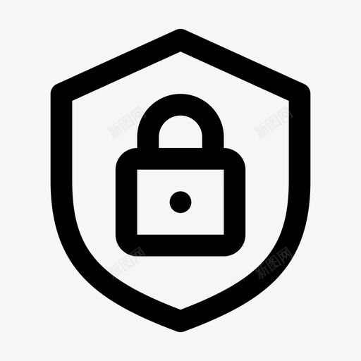 安全防护锁图标svg_新图网 https://ixintu.com jumpicon 保护 安全 粗体 防护