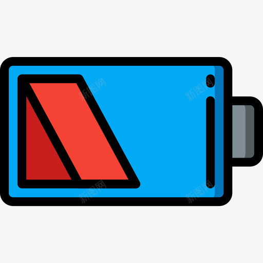 电池电量移动接口5线性颜色图标svg_新图网 https://ixintu.com 接口 电池 电量 移动 线性 颜色