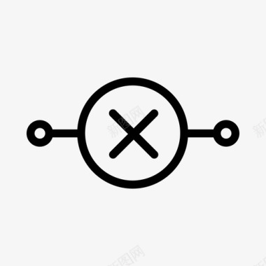 断开断开链路通信图标图标