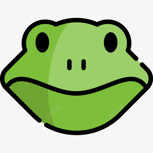 青蛙野生动物41线形颜色图标svg_新图网 https://ixintu.com 线形 野生动物 青蛙 颜色