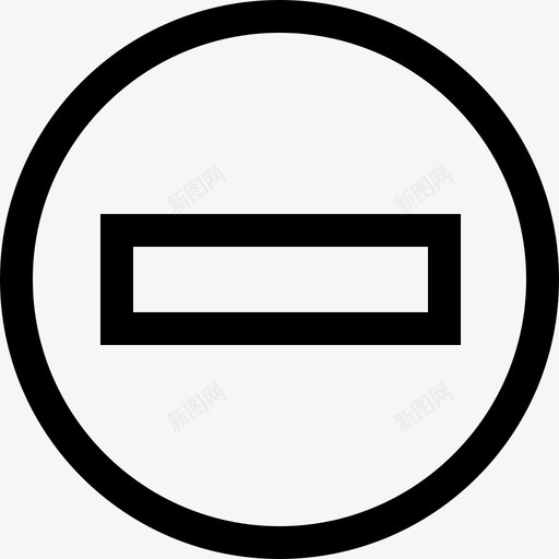 禁止交通标志22直线图标svg_新图网 https://ixintu.com 交通标志 直线 禁止