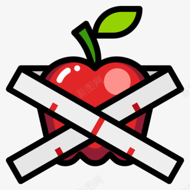 苹果运动健身1线性颜色图标图标