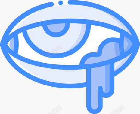感染眼科3蓝色图标图标