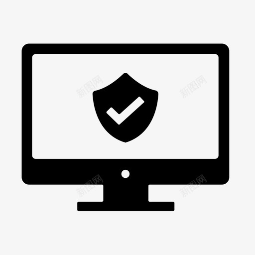 计算机安全确认笔记本电脑图标svg_新图网 https://ixintu.com 图标 安全 电脑 确认 笔记本 符号 计算机