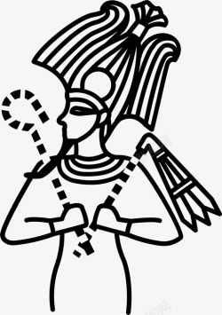诸神奥西里斯埃及埃及人图标高清图片