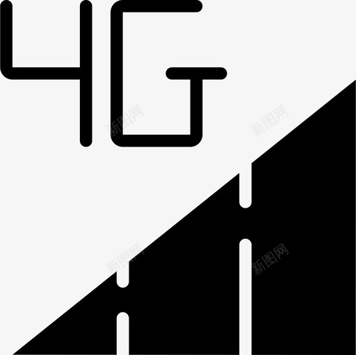 4g移动接口2填充图标svg_新图网 https://ixintu.com 4g 填充 接口 移动