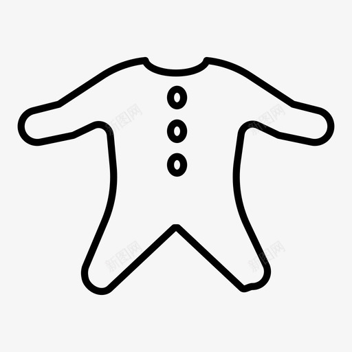 婴儿套装服装时装图标svg_新图网 https://ixintu.com 套装 婴儿 时装 服装