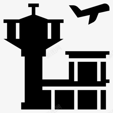机场空中交通机场塔图标图标