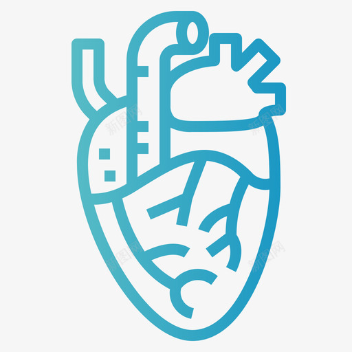 心脏人体器官4梯度图标svg_新图网 https://ixintu.com 人体 器官 心脏 梯度
