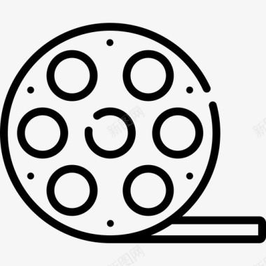电影电影业15线性图标图标