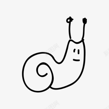 蜗牛动物自然图标图标