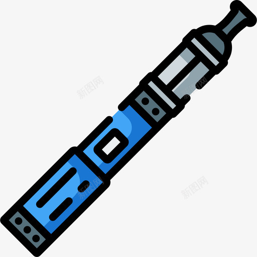 Vaper戒烟9线性颜色图标svg_新图网 https://ixintu.com Vaper 戒烟 线性 颜色