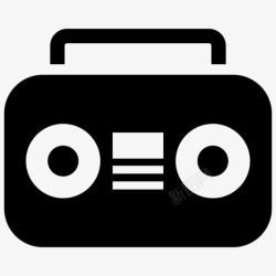 收听新闻收音机广播磁带图标高清图片