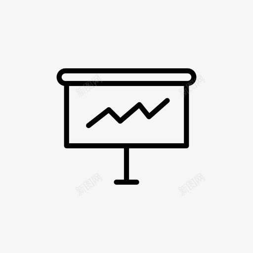 董事会业务演示图表图标svg_新图网 https://ixintu.com 业务 图标 图表 增长 演示 简单 线图 董事会