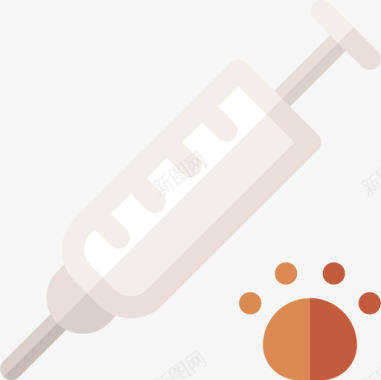 疫苗接种宠物38扁平图标图标