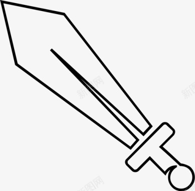 刀匕首中世纪图标图标