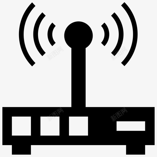 wifi路由器wifi区域无线保真度图标svg_新图网 https://ixintu.com UI wifi 互联网 保真 区域 响应 无线 无线网络 用户界面 路由器