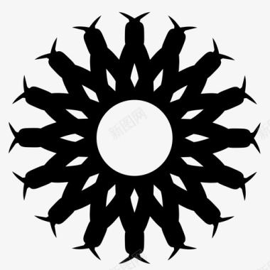 太阳花曼陀罗图标图标