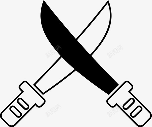 刀匕首中世纪图标svg_新图网 https://ixintu.com 中世纪 匕首 武器