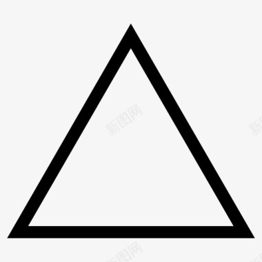 等边三角形场平三角形图标图标