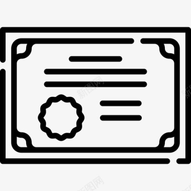 文凭纹身工作室17线性图标图标
