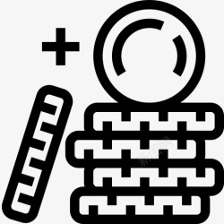 数字堆叠堆叠币区块链加密货币图标高清图片