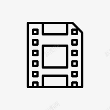 胶卷电影制作电影图标图标