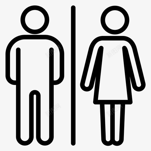 男女卫生间卫生间卫生间外形图图标svg_新图网 https://ixintu.com 卫生间 外形 形图 男女