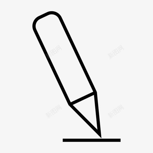 手写钢笔铅笔图标svg_新图网 https://ixintu.com 手写 用户界面 签名 粗体 钢笔 铅笔