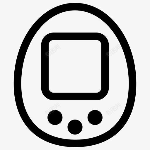 tamagotchi控制台游戏图标svg_新图网 https://ixintu.com tamagotchi 控制台 游戏 粗体