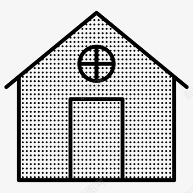 家房子抽象点图标图标