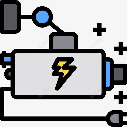 相机电2线颜色图标svg_新图网 https://ixintu.com 电线 相机 颜色