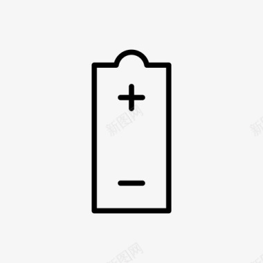 电池电源简单线路图标图标