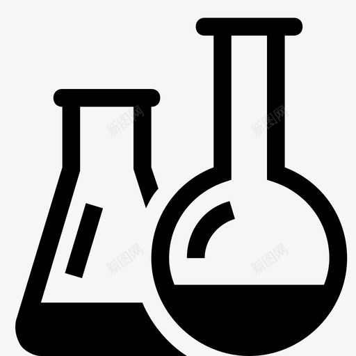 化学锥形烧瓶实验室图标svg_新图网 https://ixintu.com 化学 化学化 实验室 烧瓶 科学 试管 锥形