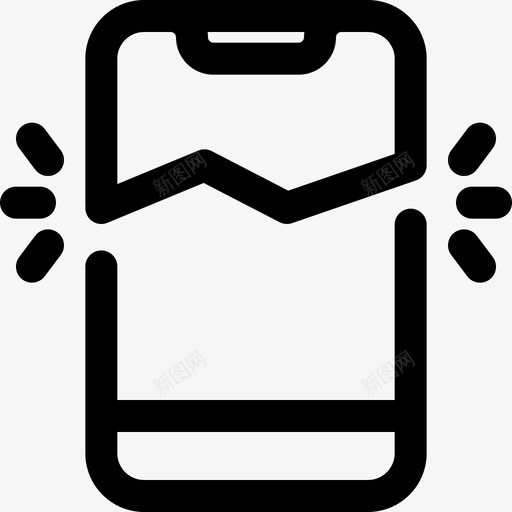 移动云电话和手机1线性图标svg_新图网 https://ixintu.com 手机 电话 移动 线性