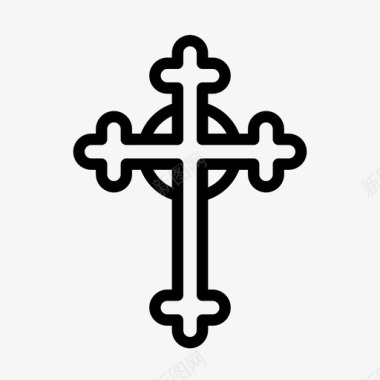 十字架信仰基督教图标图标