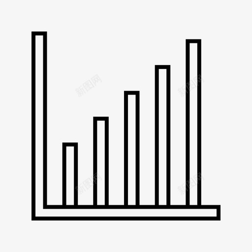 条形图业务增长图表图标svg_新图网 https://ixintu.com 业务 业务管理 图表 增长 条形图