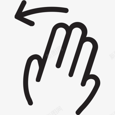 手势-向左_3图标