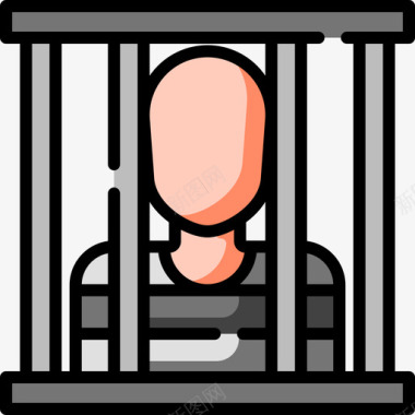 监狱上瘾2线性颜色图标图标